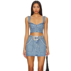 Show Me Your Mumu Shania Skirt Rhinestone NWT